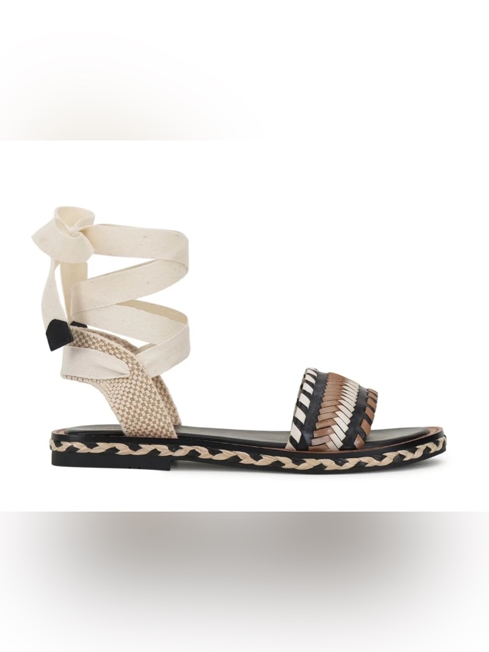 Vince Camuto Womens Chesellis Leather Strappy Sandals